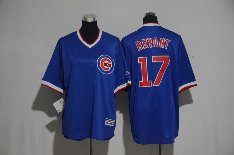 Youth 2017 MLB Chicago Cubs #17 Bryant Blue Jerseys